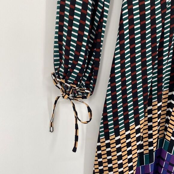 Anthropologie MAEVE Gianna Tunic Dress Long Sleeve printed Multi‎ size 0 - Picture 6 of 16